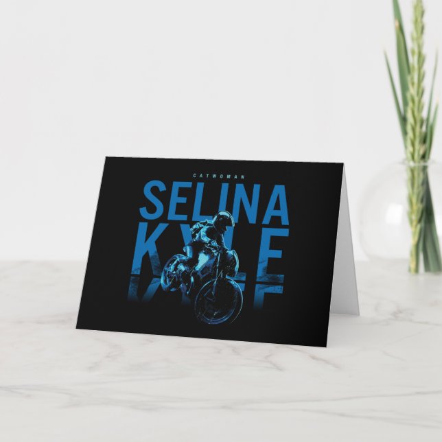 Catwoman Selina Kyle Motorcycle Card (Front)