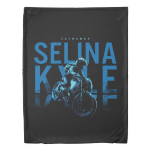 Catwoman Selina Kyle Motorcycle Duvet Cover