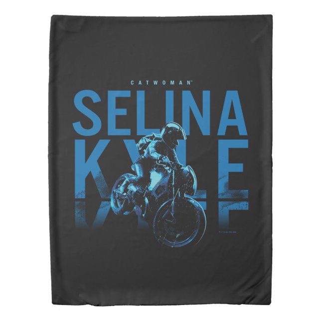 Catwoman Selina Kyle Motorcycle Duvet Cover (Front)