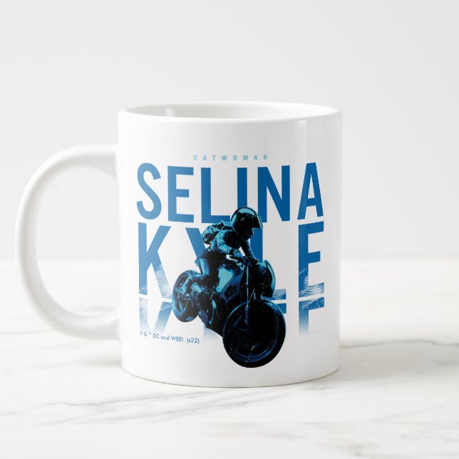 Catwoman Selina Kyle Motorcycle Giant Coffee Mug (Left)
