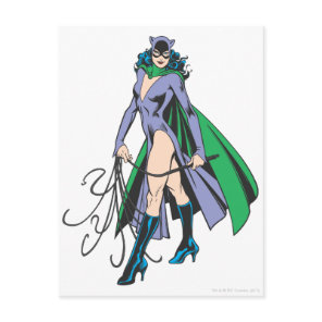 Catwoman Stands Postcard