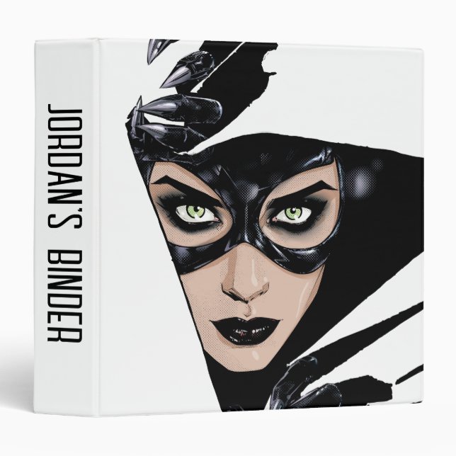 Catwoman The Claws Are Out Cover Illustration 3 Ring Binder (Front/Spine)