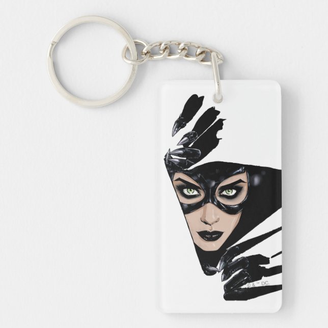 Catwoman The Claws Are Out Cover Illustration Keychain (Front)