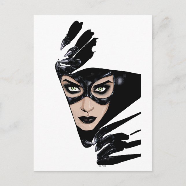 Catwoman The Claws Are Out Cover Illustration Postcard (Front)