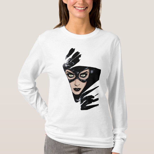 Catwoman The Claws Are Out Cover Illustration T-Shirt (Front)