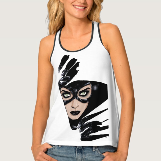 Catwoman The Claws Are Out Cover Illustration Tank Top (Front)