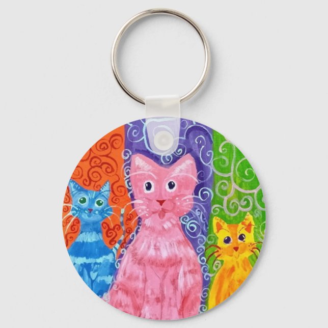 Catz of Color Keychain (Front)