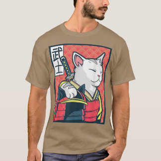 Catzilla - Ancient Japanese Cat Art - Vintage Ninj T-Shirt