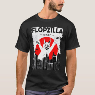 Catzilla big floppa meme Flopzilla Caracal Cat T-Shirt
