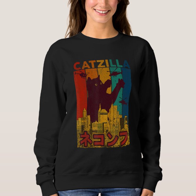 Catzilla Ca  Cat Cat Sweatshirt (Front)