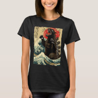 Catzilla Cat Art Funny Cat Japanese For Men Women 