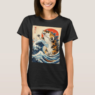 Catzilla Cat Japanese Art Funny Cat Gifts for Men T-Shirt