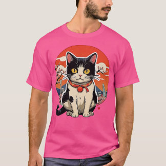 Catzilla Cat Japanese Art Funny Cat Gifts T-Shirt