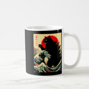 Catzilla Cat Japanese Art Funny For Men Women Boy Coffee Mug