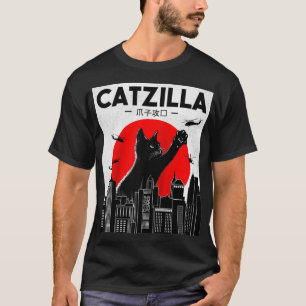 Catzilla Funny Cat , Funny Cat , Cat Lover T-Shirt