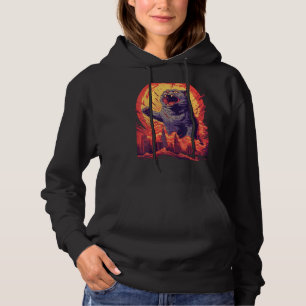 Catzilla Japanese Cute Cat Stuff Cat Cat Mom Cat Hoodie