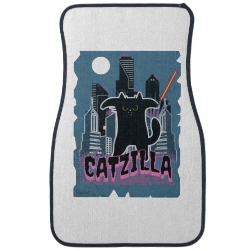 Catzilla King of Unstoppable Claws Car Floor Mat