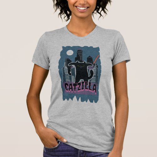 Catzilla  King of Unstoppable Claws T_Shirt