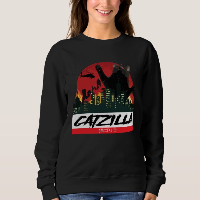 CATZILLA   Kitty for Cat  Cat Owner Sweatshirt (Front)