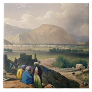 Caubul, from a Burying Ground on the Mountain Ridg Ceramic Tile