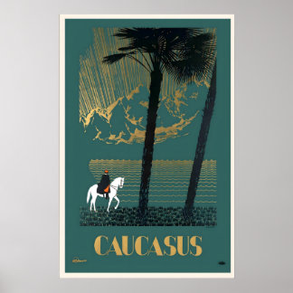 Caucasia Caucasus Mountains Armenia Azerbaijan Poster