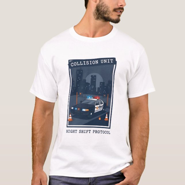 Caucasian Collision Unit Field Operator T-Shirt (Front)
