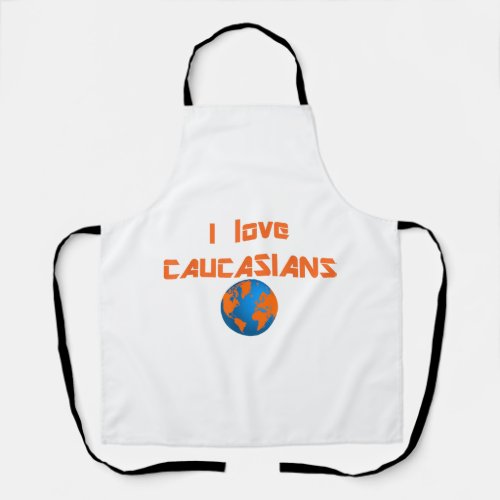 Caucasian gift cleveland earth globe love  apron