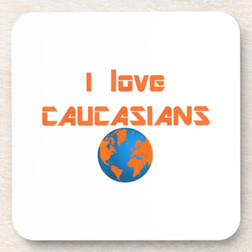 Caucasian gift cleveland earth globe love  beverage coaster