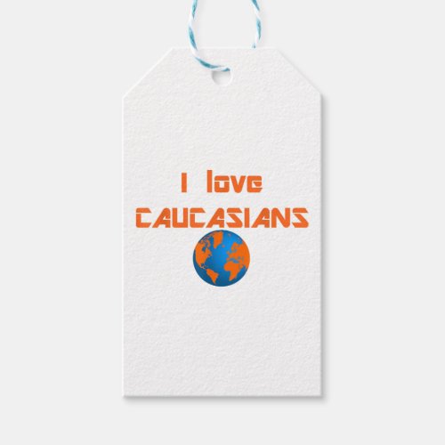 Caucasian gift cleveland earth globe love  gift tags