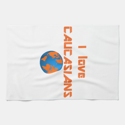 Caucasian gift cleveland earth globe love  kitchen towel