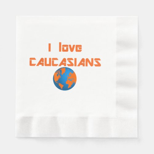 Caucasian gift cleveland earth globe love  napkins