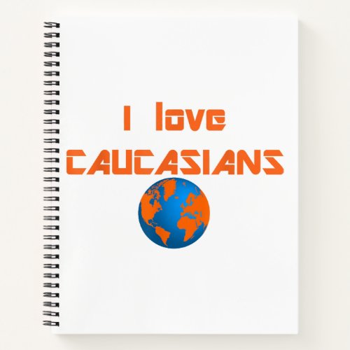 Caucasian gift cleveland earth globe love  notebook
