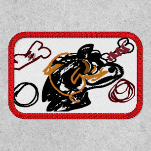 Caucasian Shepherd Dog art Patch