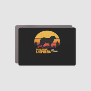 Caucasian Shepherd Dog Mom Vintage Retro Classic T Car Magnet