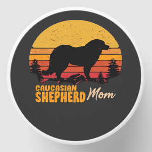 Caucasian Shepherd Dog Mom Vintage Retro Classic T Mini Candle Favors