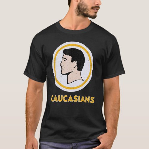 Caucasians Funny Vintage Caucasians Pride T_Shirt
