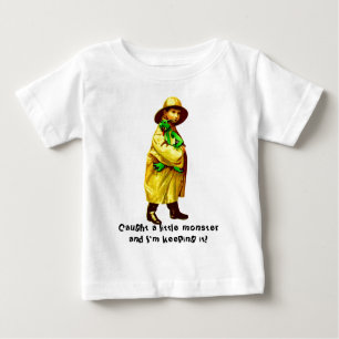 Caught A Little Monster Baby T-Shirt