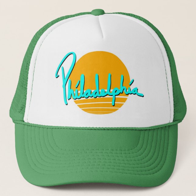 Caught  A Trucker Out Of Philly Hat (Front)