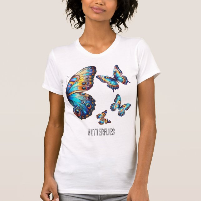 Caught butterflies.  T-Shirt (Front)