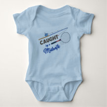 "Caught by a Midwife" Fishing Bodysuit