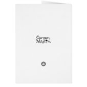 Caught in the Rain - Cute Mouse Art Card (Back)