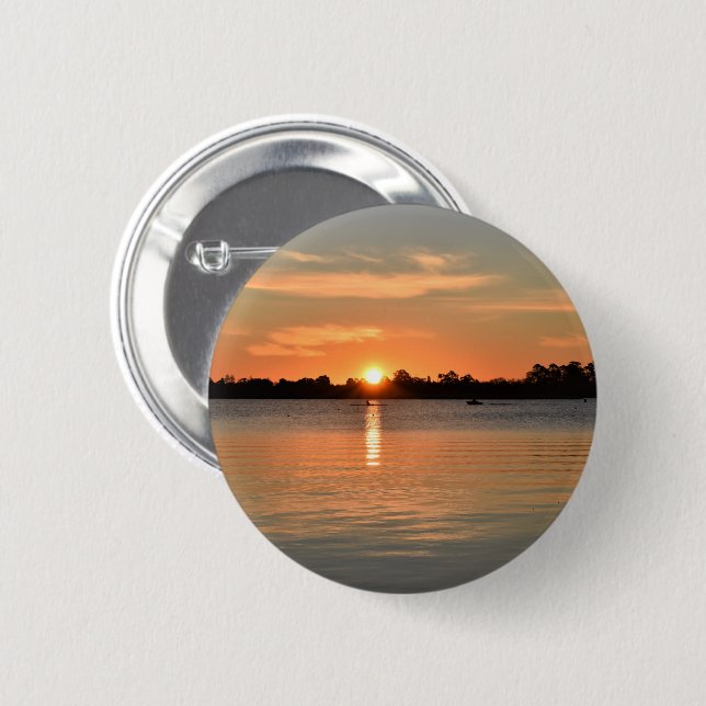 Caught in the Sunset Badge Button (Front & Back)