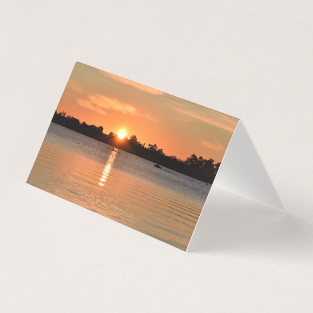 Caught in the Sunset Blank Greeting Card (Front)