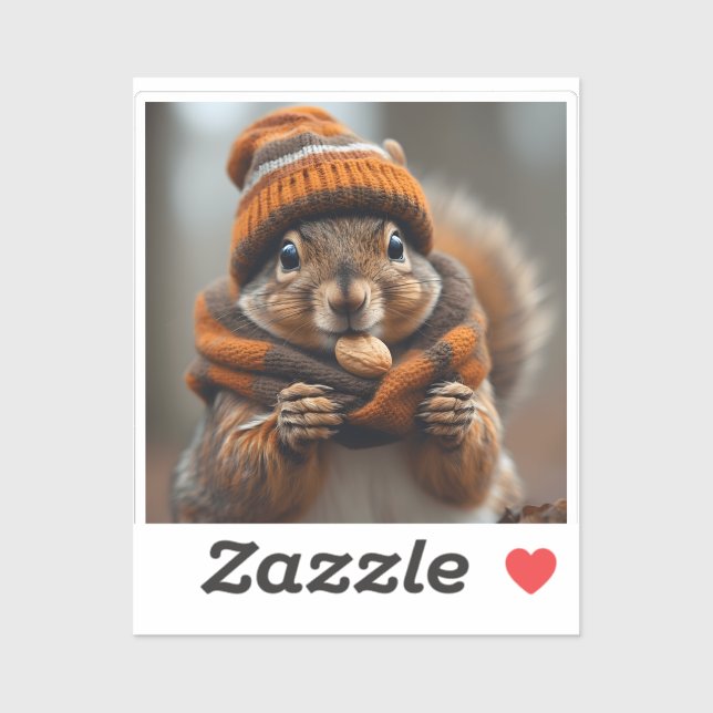 Caught snacking again - Squirrel Ai image Sticker (Sheet)