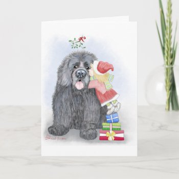 Caught Under The Mistletoe Greeting Card by SannelDesign at Zazzle