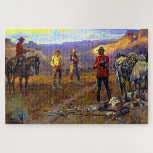 Caught With the Goods by Charles M Russell Jigsaw Puzzle