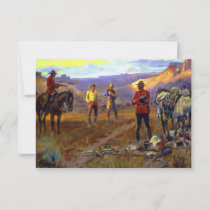 “Caught With the Goods” by Charles M Russell Thank You Card