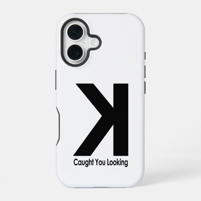 Caught You Looking – Funny Baseball Pitcher Saying Iphone Case (Back)