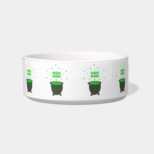 Cauldron and Bubbling Green Brew Halloween Bowl