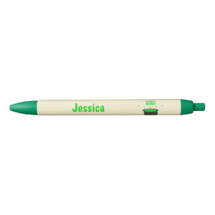 Cauldron and Bubbling Green Brew Halloween Custom Pen